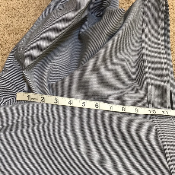 NWT! St John Size 14 striped Bianco/Caviar Emma fit ankle pants - Picture 8 of 10